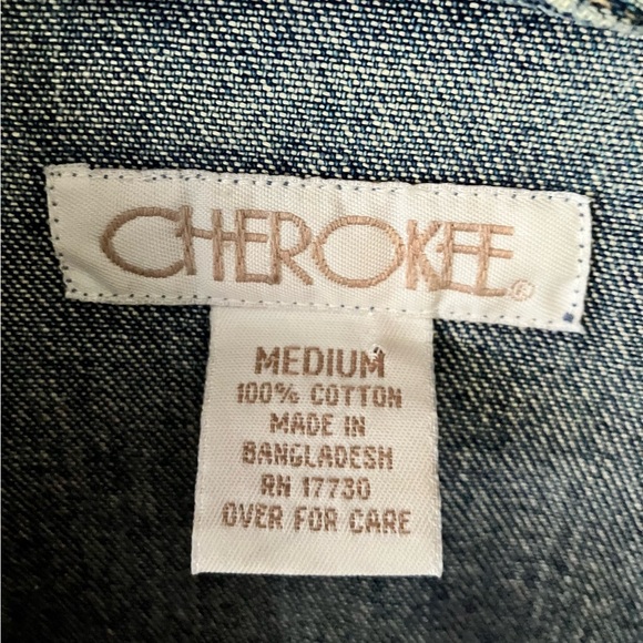 Cherokee Denim Jacket, Sz. M - Picture 5 of 9